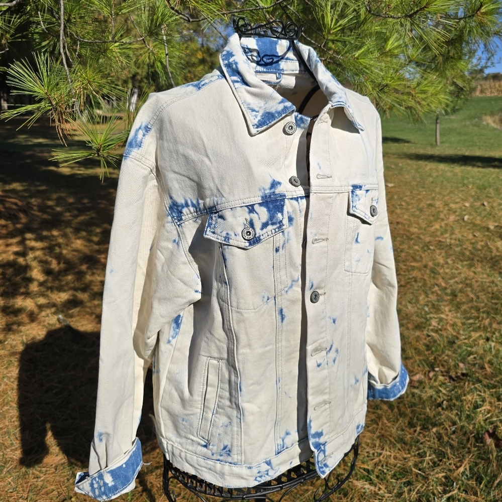 Umgee Tie dye Denim Jacket, size S, NWT